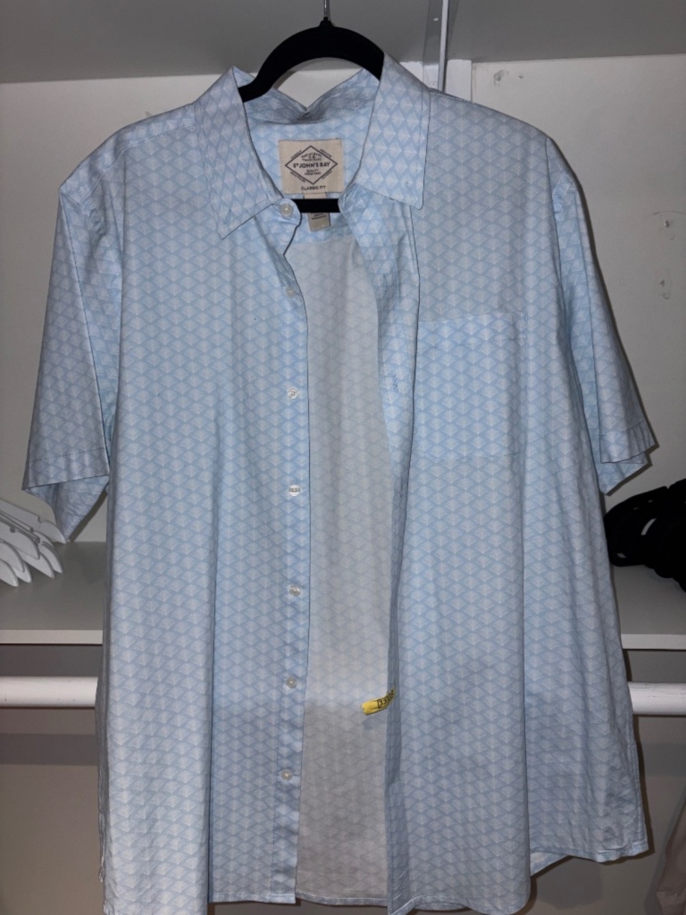 Blue Button Down - Short sleeve